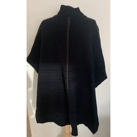 THEORY Palomina Plumose Knit Poncho Sweater - Picture 6 of 7